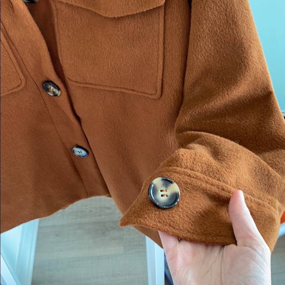 H&M Rust Shacket Size Medium - Picture 2 of 4